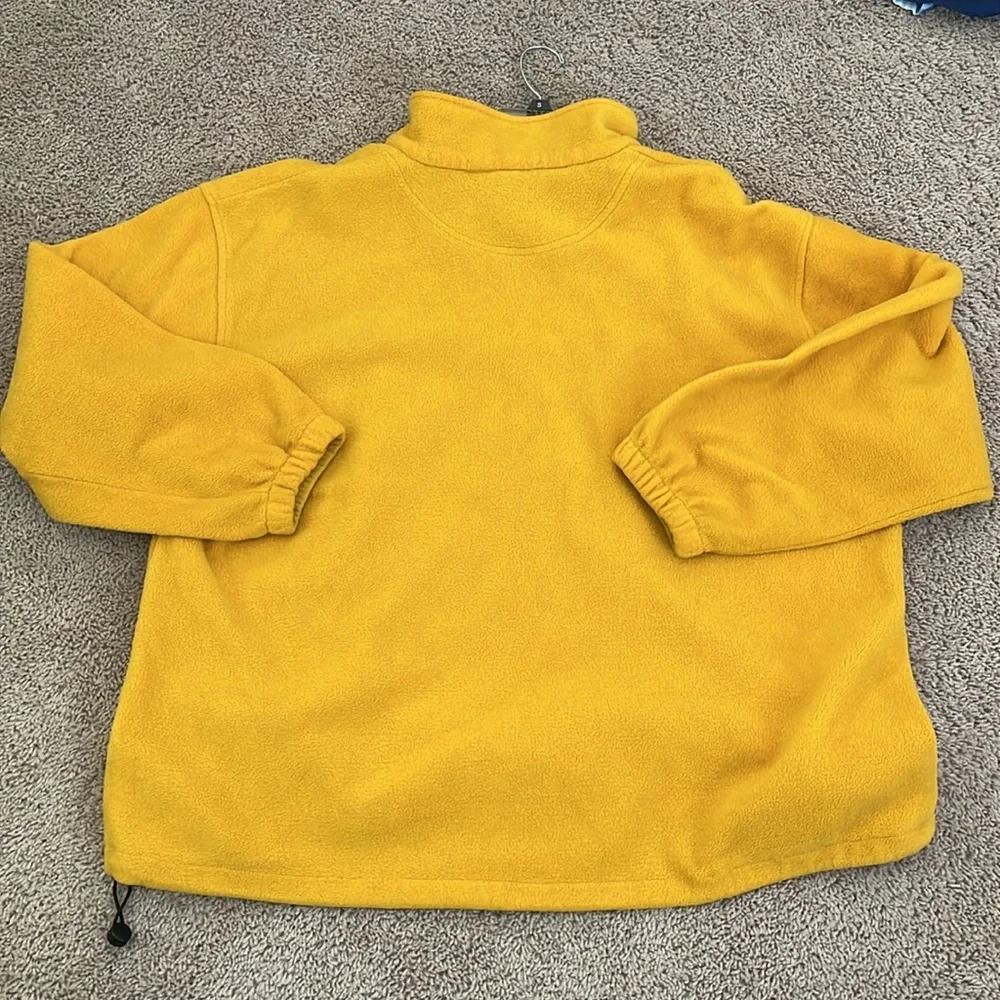 Vintage yellow / gold  1/4 zip pullover with drawstring waist XL - Picture 9 of 9